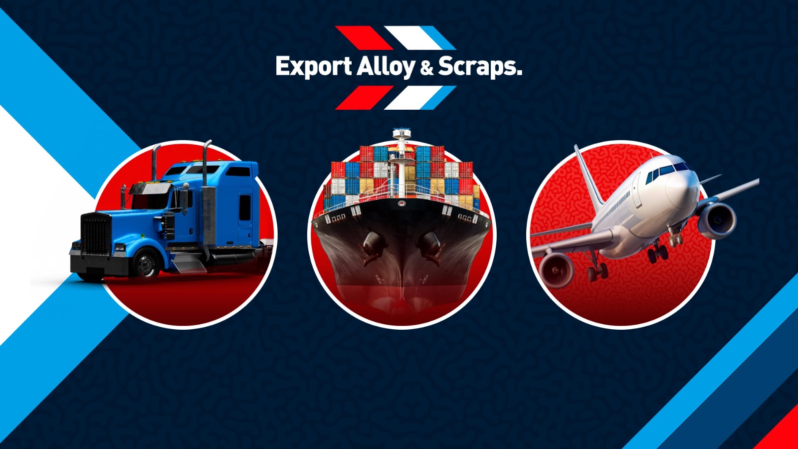 Servicios de transporte terrestre, marítimo y aéreo de Export Alloy & Scraps
